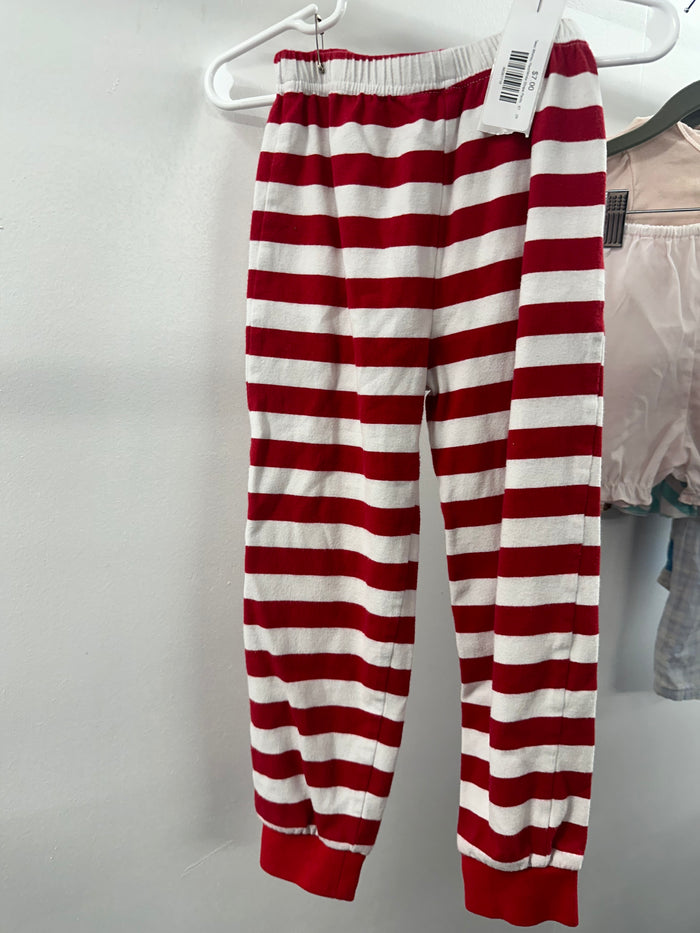 Tassic Whimsy Red/White Stripe Pants   5T    (001)