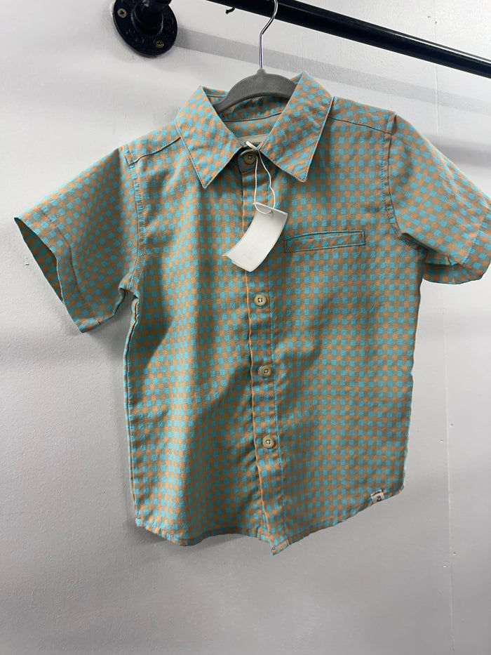 Me & Henry Plaid Button Up  3T/4T  (021)