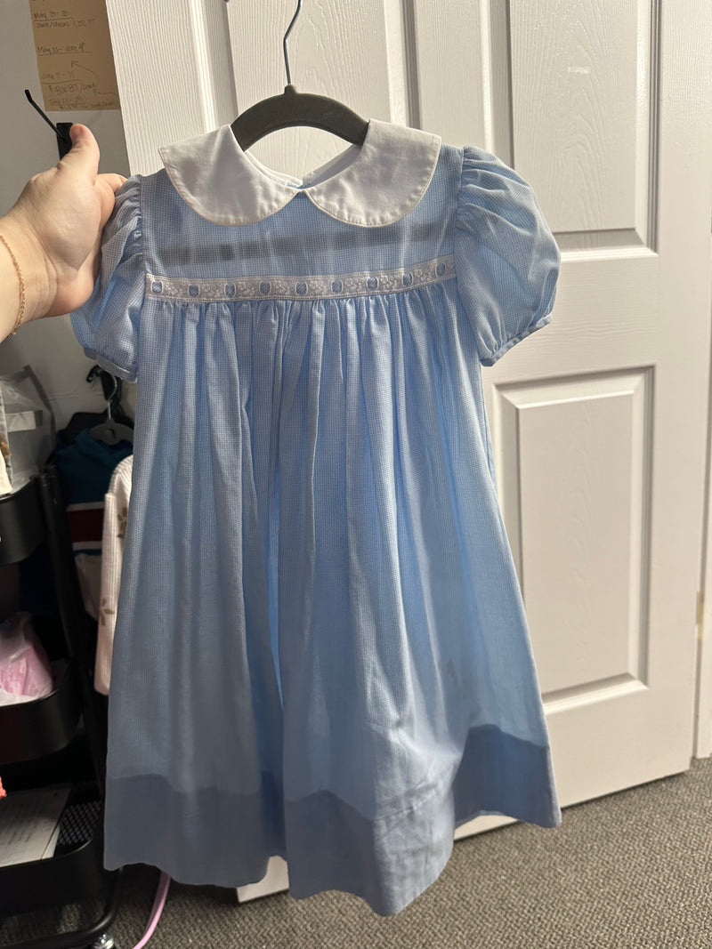 Sweet Impressions Blue Dress      4T      (013)