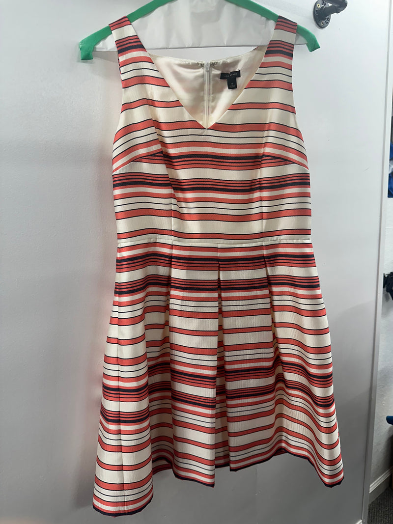 Ann Taylor Stripe Aline Dress   Size:6   (020)