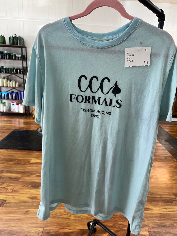 CCC Formals Blue T-shirt - XL.    (001)