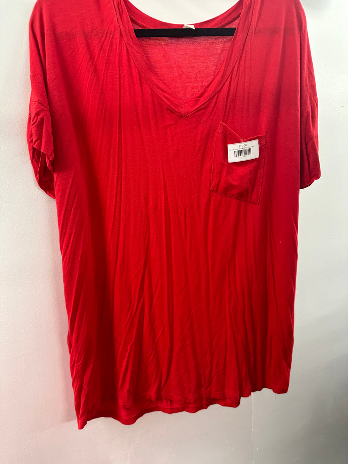 Flamingo Urban Red Pocket Soft Tee     Large    (001)