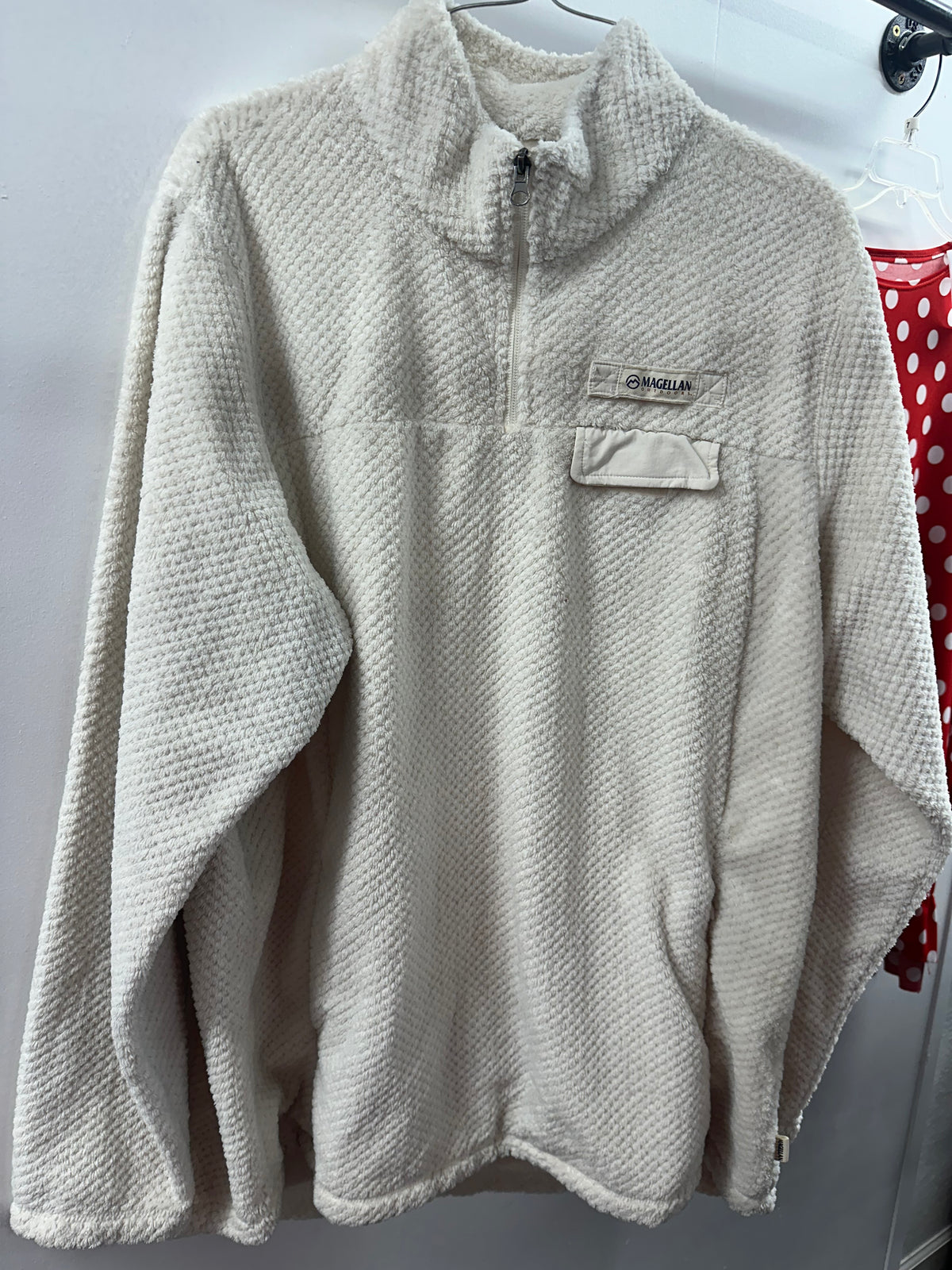 Magellan White/Cream Pullover   2X    (001)