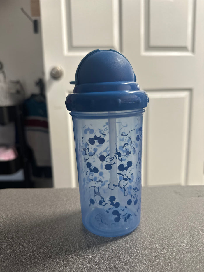 Blue Mouse Straw Cup   (001)