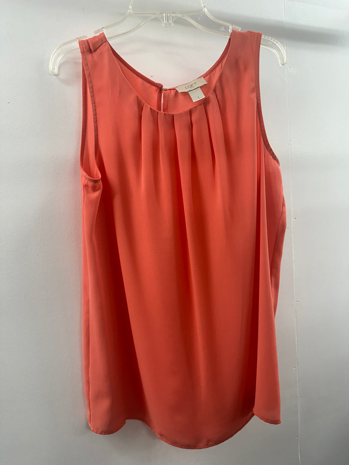 Loft Coral Tank Blouse  Small  (020)