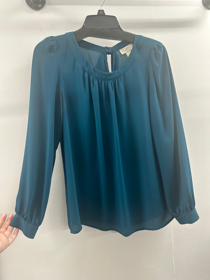 Loft Blue Blouse  Small  (020)