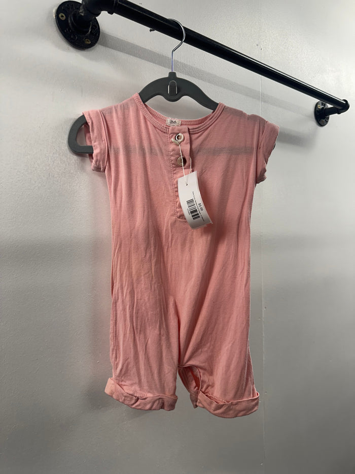 Stella Society Bamboo Pink Romper  6-12Months    (021)