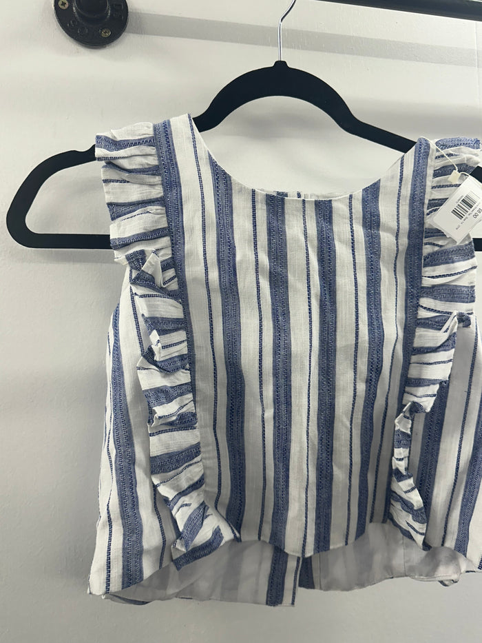 Girls Rare Editions Striped Top   Size:14   (018)