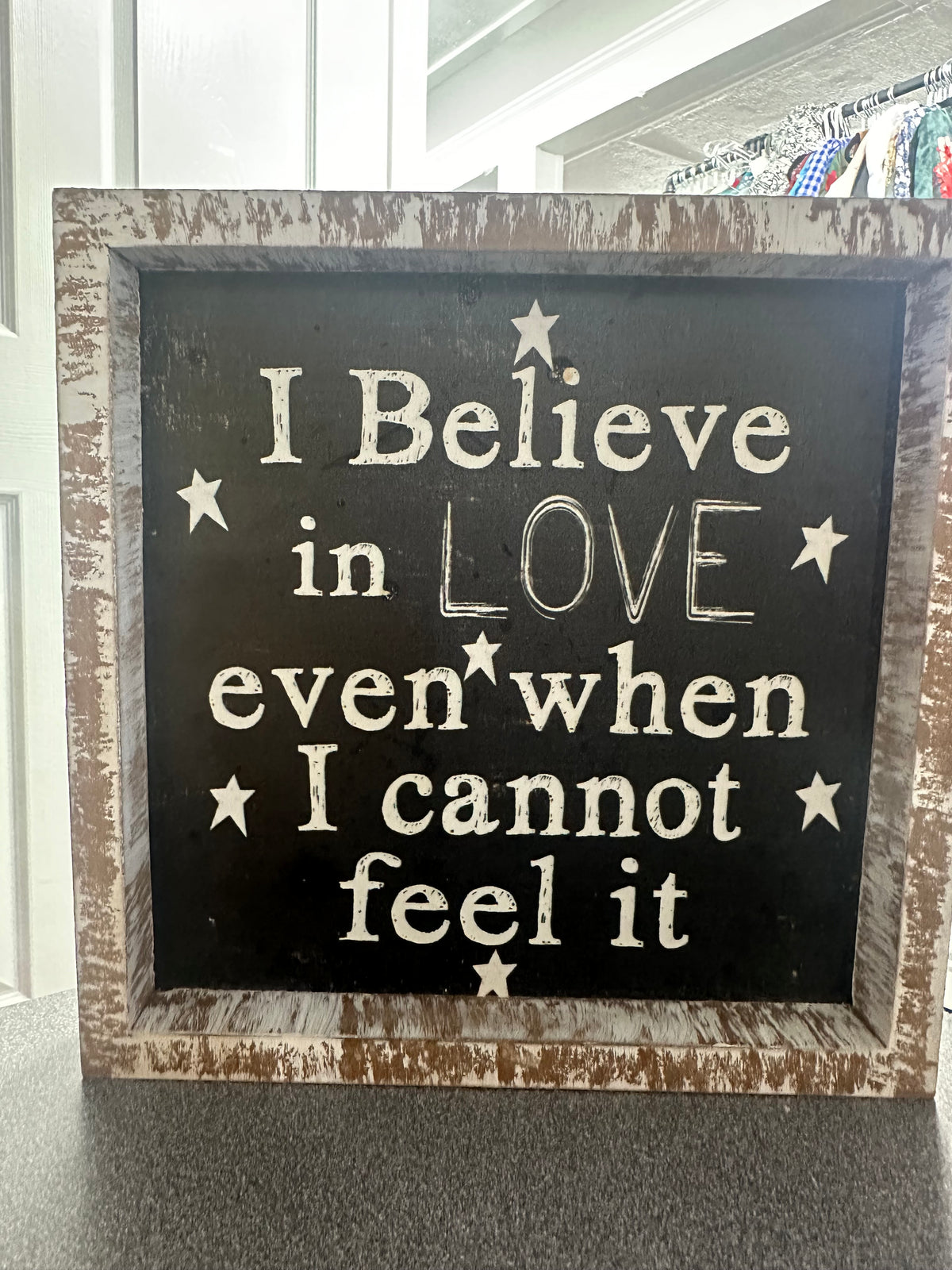 I Believe Home Decor Canvas    (001)