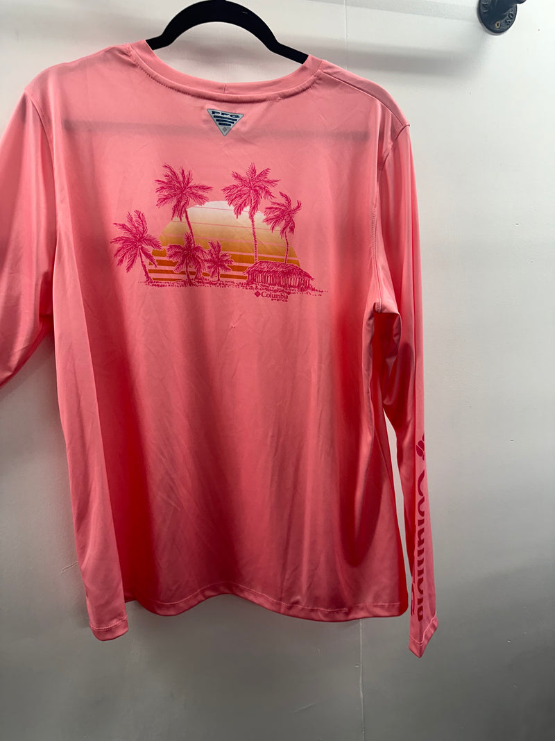 Columbia PFG Pink Dry Fit LS      XL     (001)