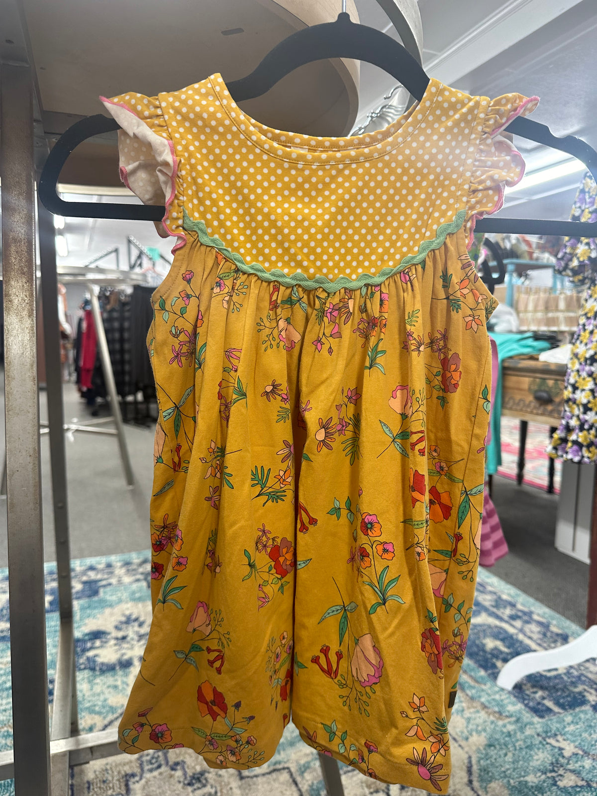 MatildaJane Mustard Dress 4T (004)