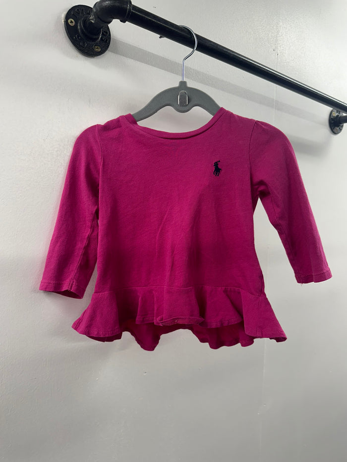 Ralph Lauren Pink Polo Top  12Months   (021)