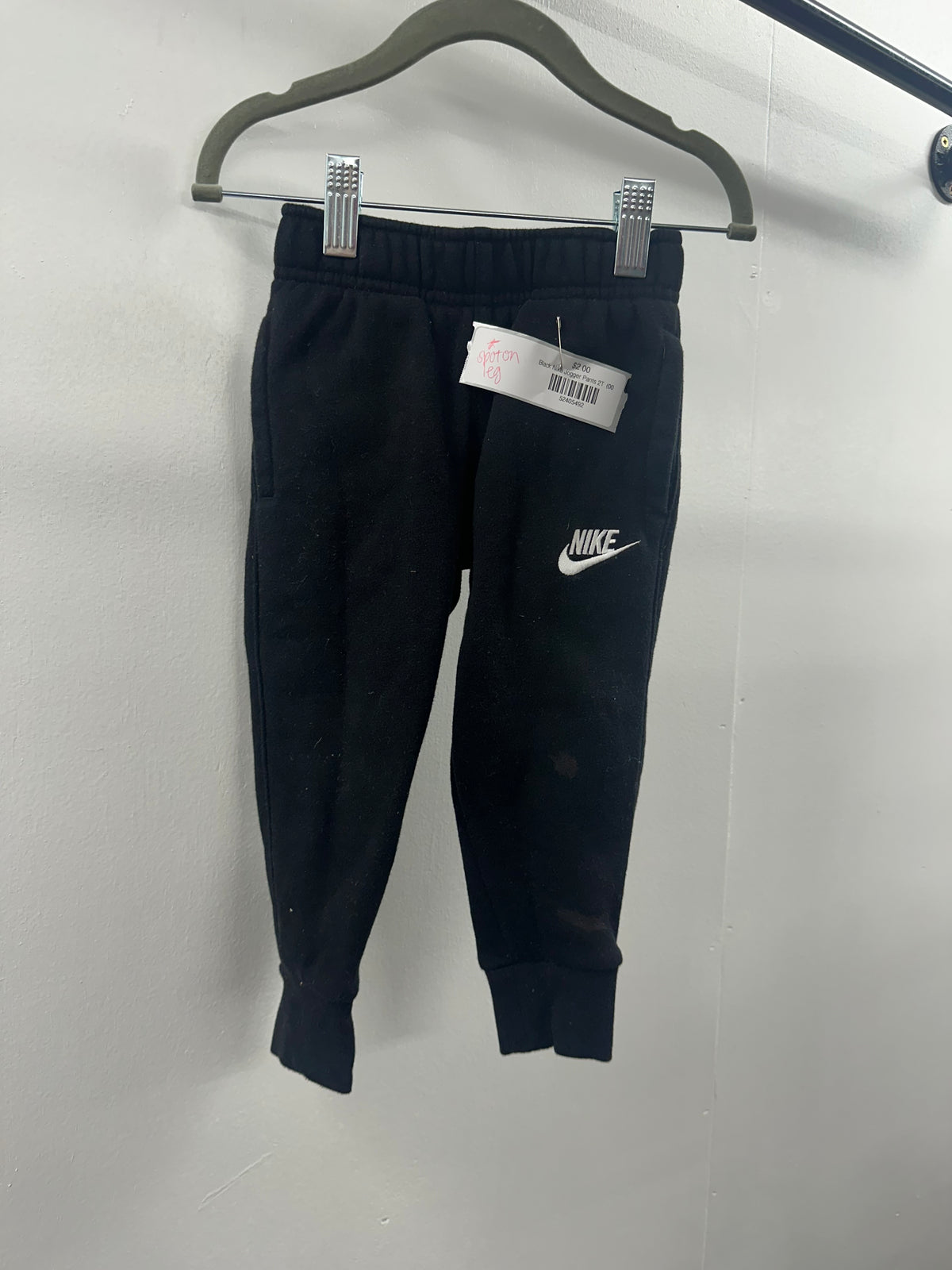 Black Nike Jogger Pants 2T  (001)