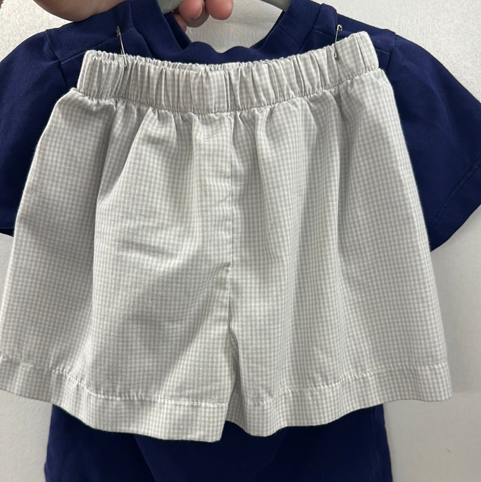 MillieJay Blue Shark 2 PC. Shorts Set.  18Months.  (002)