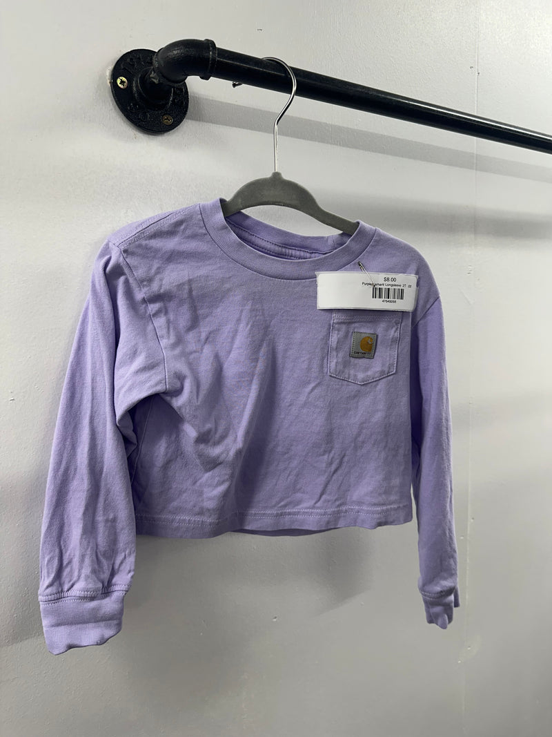 Purple Carhartt Longsleeve  2T   (021)