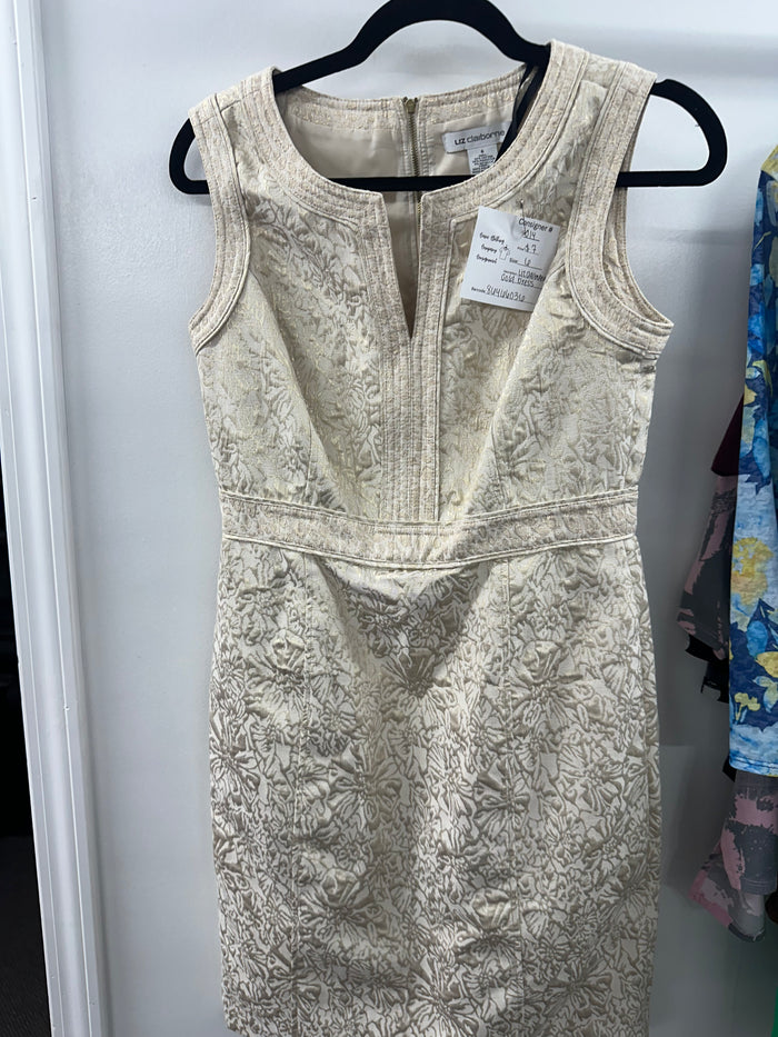 Liz Claiborne Gold Dress      Size 6       (014)