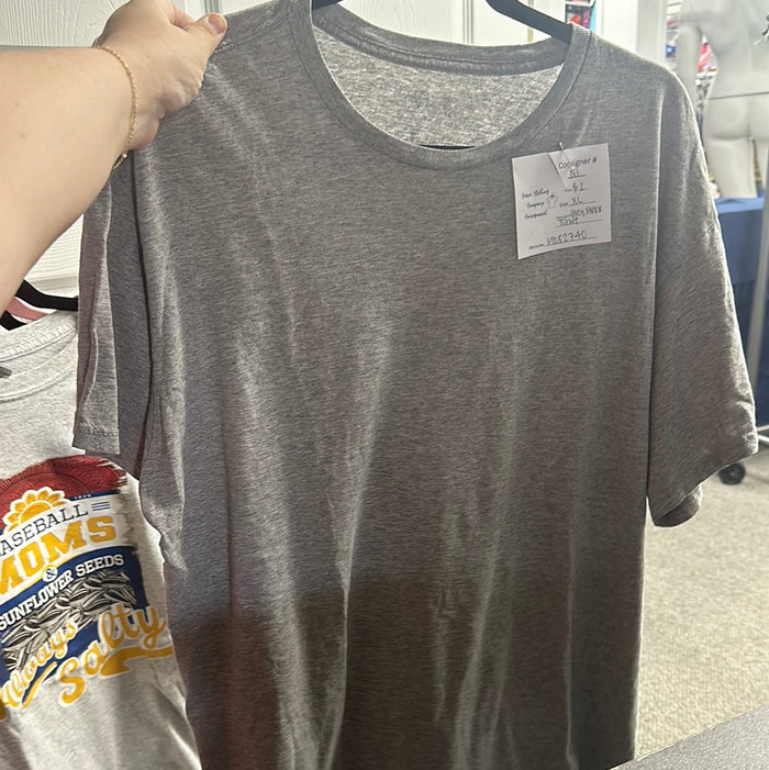 Grey Blank Tshirt       XL       (011)