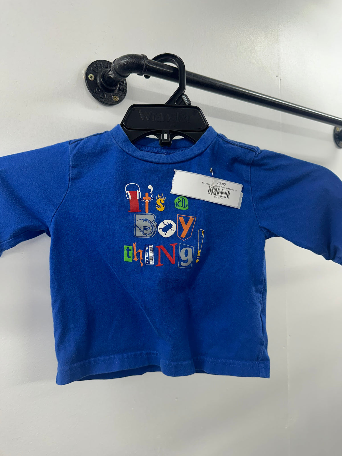 Boy Thing Longsleeve Shirt  18Months  (001)