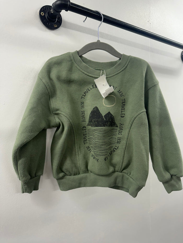 Grayson Mini Green Sweatshirt  3T   (021)