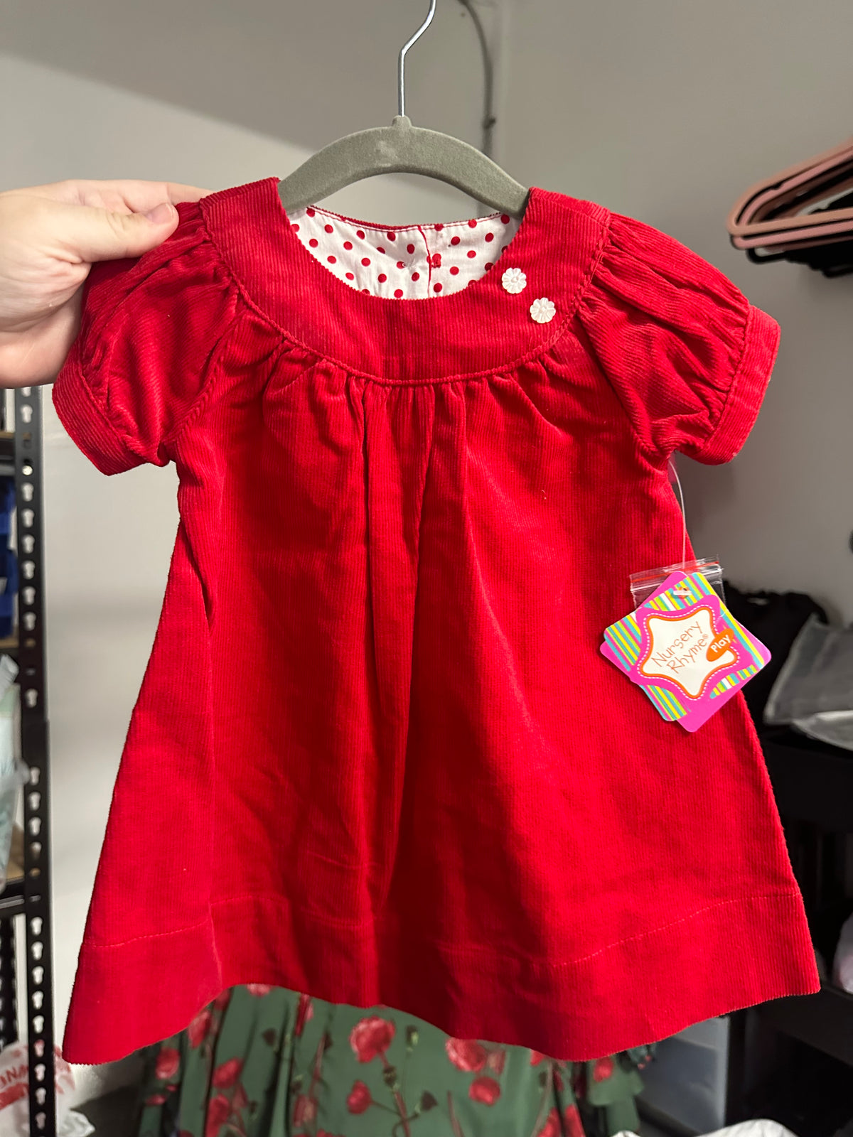 NWT Nursery Rhyme Red Dress    12 Months  (001)