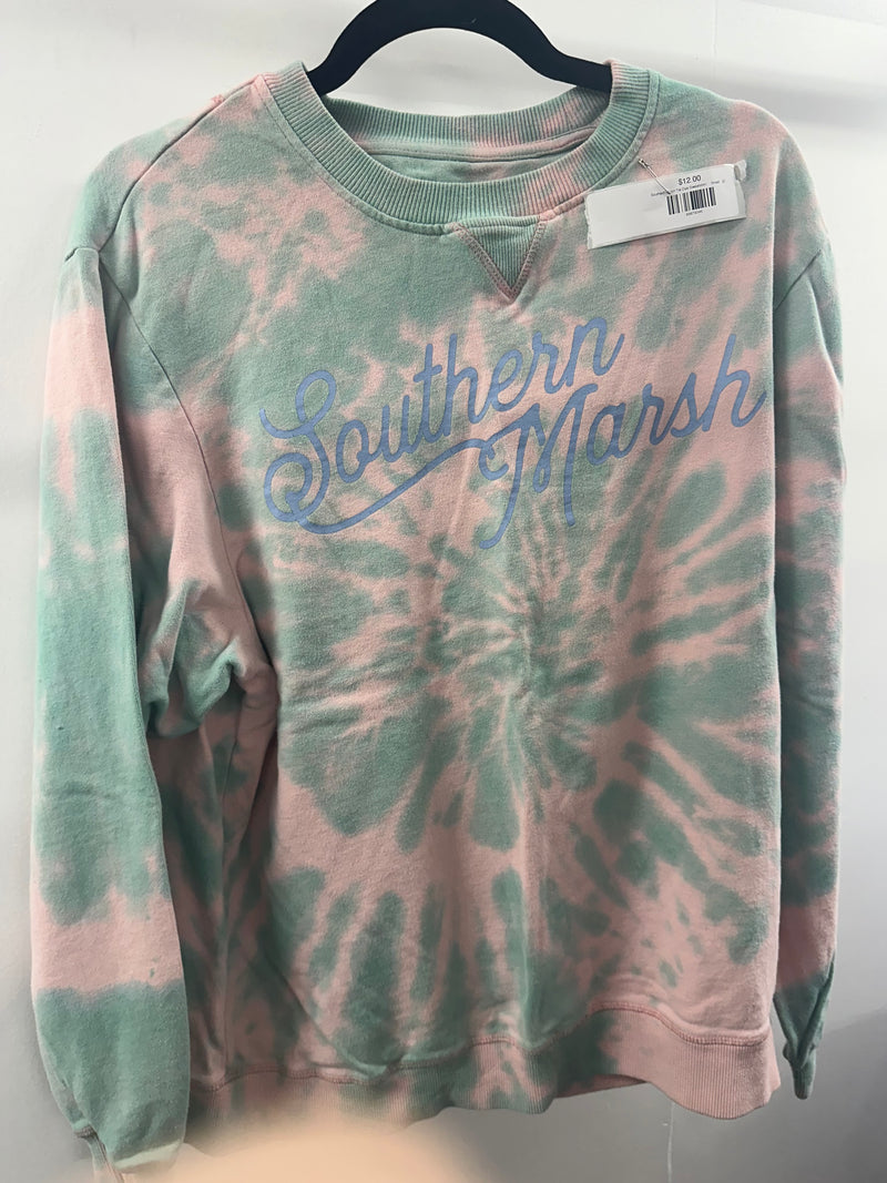 Southern Marsh Tie Dye Sweatshirt     Small   (018)