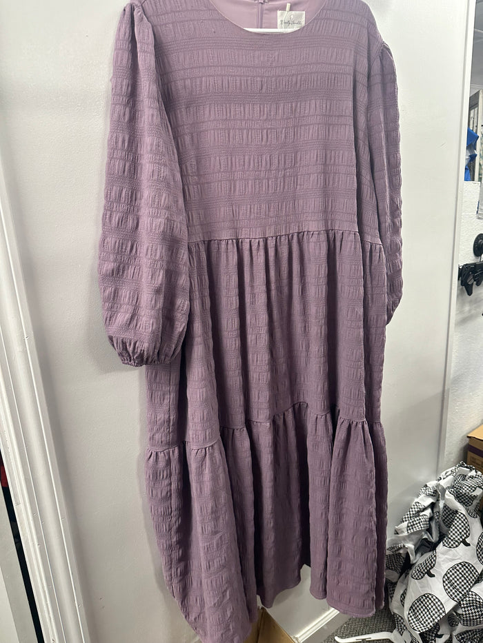 Purple Dainty Jewells Dress  2X  (001)