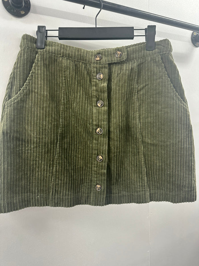 LoveRiche Green Courdoroy Pencil Skirt   Large  (020)