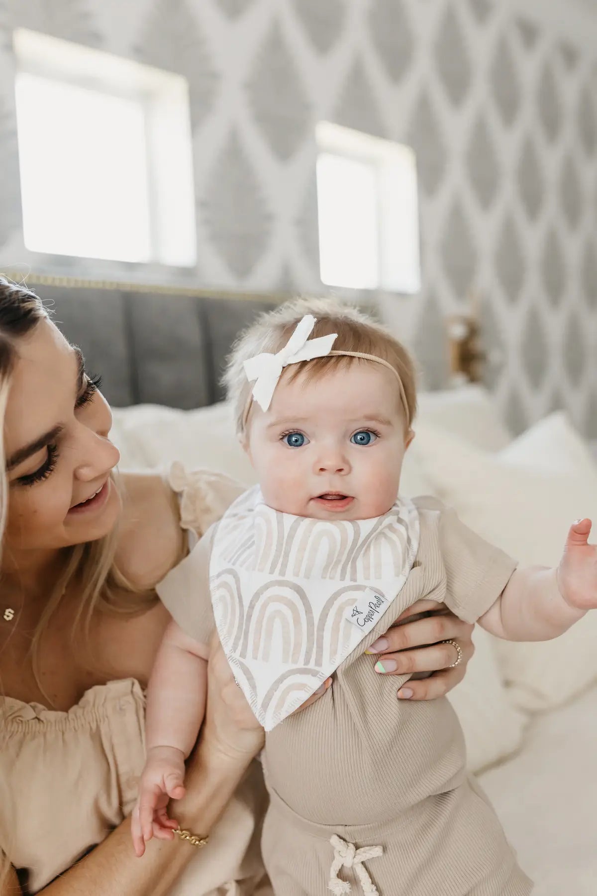 Copper Pearl Bliss Baby Bandana Bib Set (4-pack)