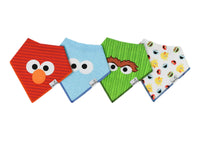 Copper Pearl Elmo Bandana Bib Set (4-Pack)