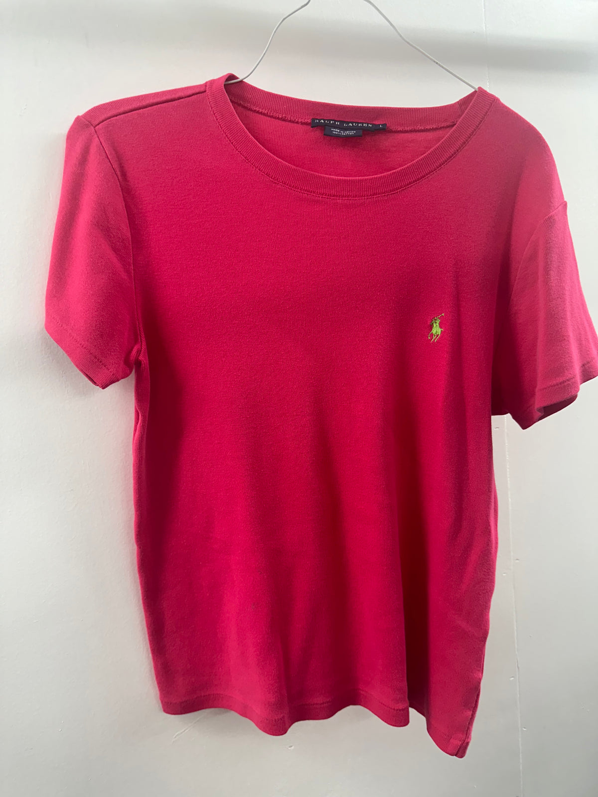 Ralph Lauren Womens Hot Pink Polo   Large  (020)