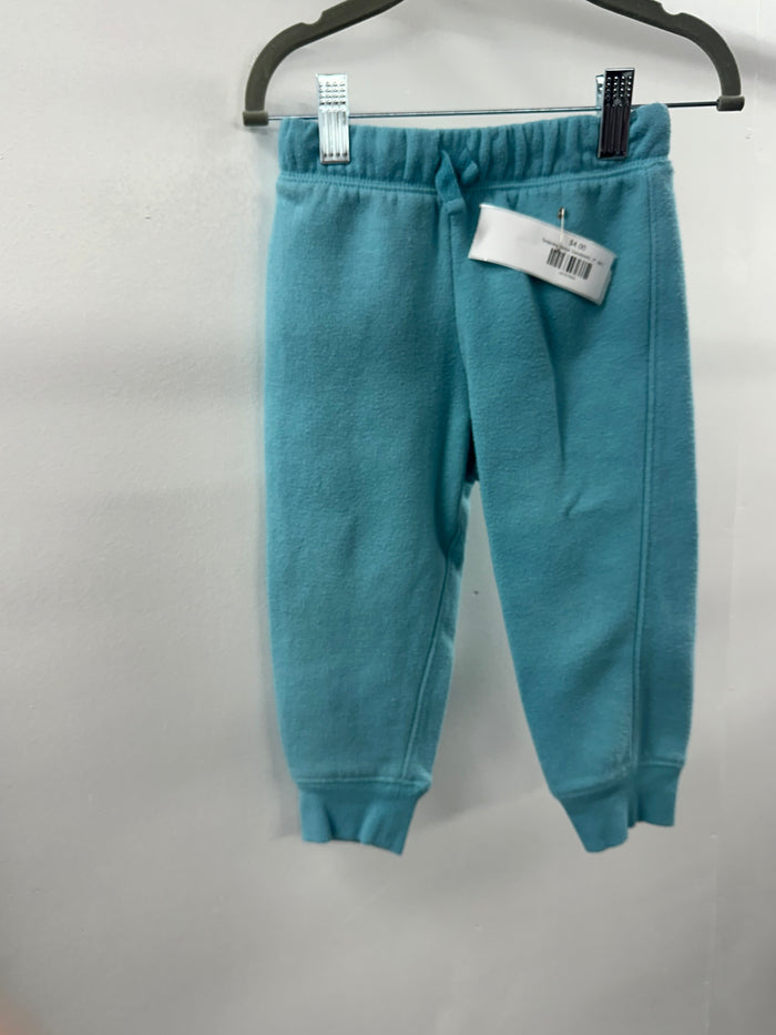 Turquoise Fleece Sweatpants  2T  (001)