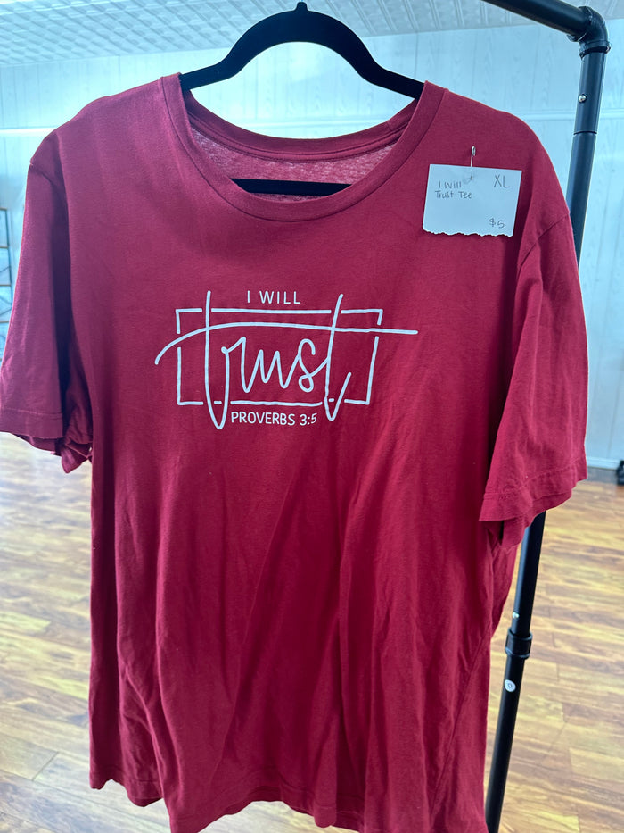 I will trust t-shirt - XL.   (001)