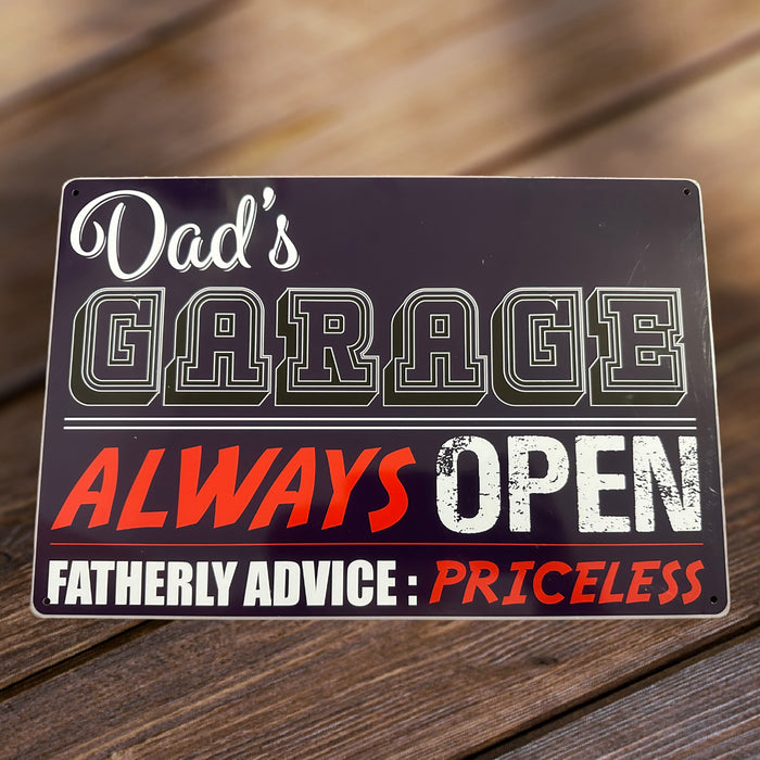 Dad's Garage Tin Sign