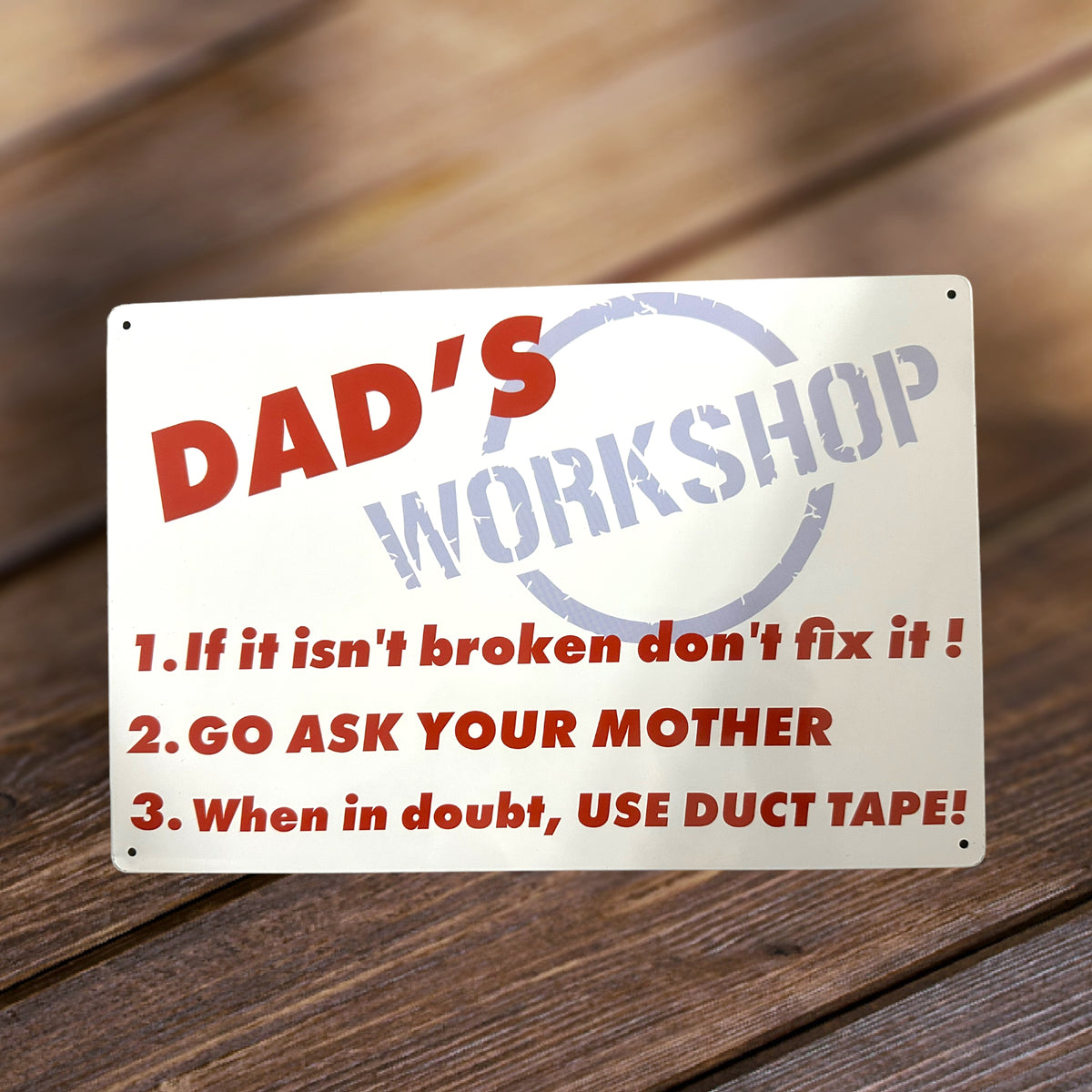 Dad's Workshop Tin Sign