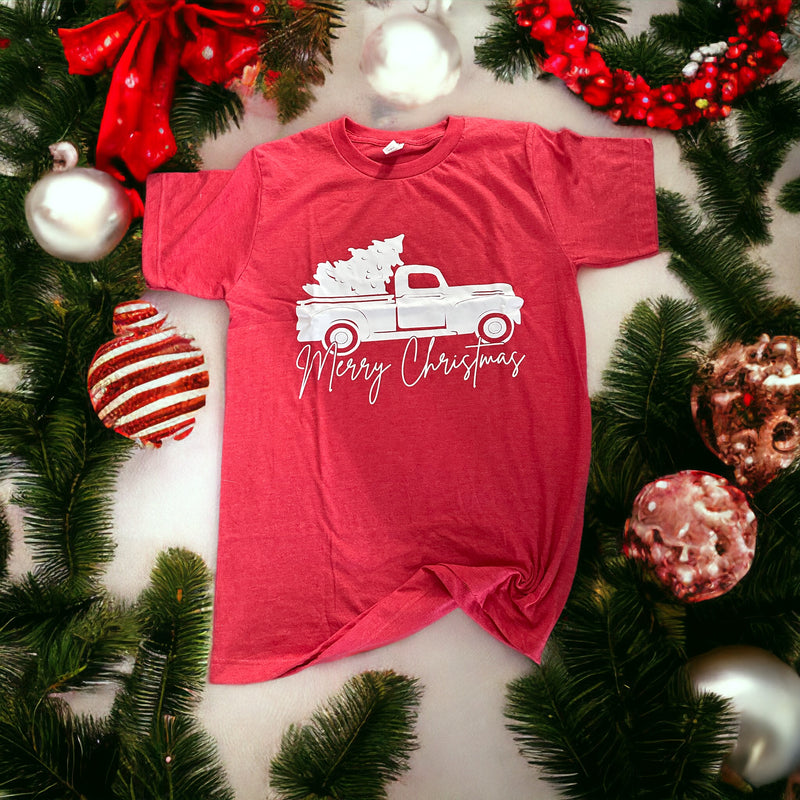 Christmas Red Truck Tee