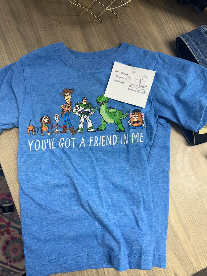 Blue Friend T-shirt  2T.  (001)