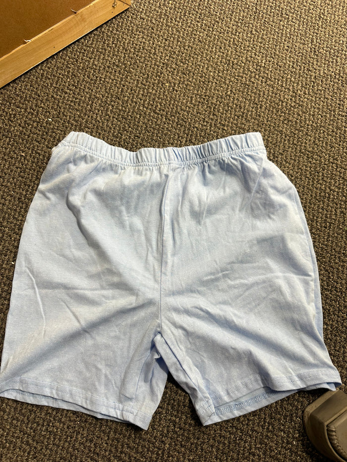 Light Blue Elastic Shorts.     Large.     (001)
