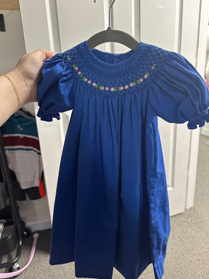 Mom & Me Blue Dress      6 Months       (013)