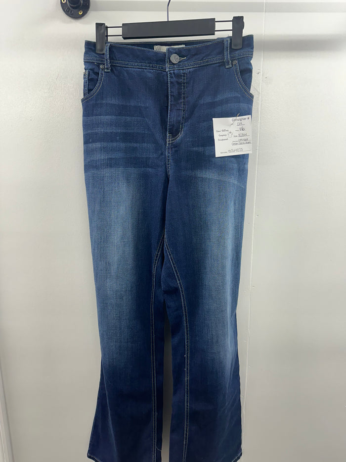 Cato Dark Denim Classic Jeans        18/20W        (014)