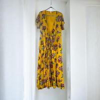 MatildaJane Floral Wrap Dress Large   (007)