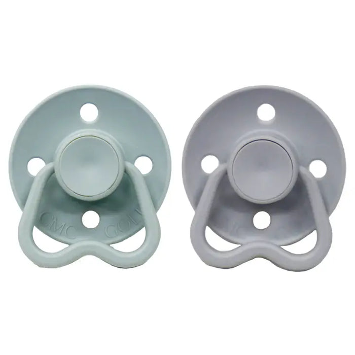 Hold Me Sage & Light Grey 2 Pack Pacifiers