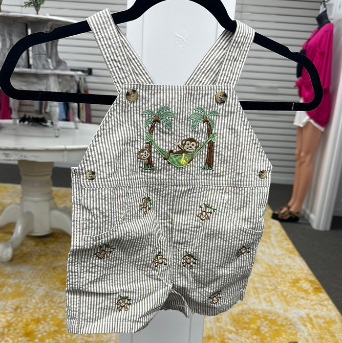 12 Months Monkey Shortalls