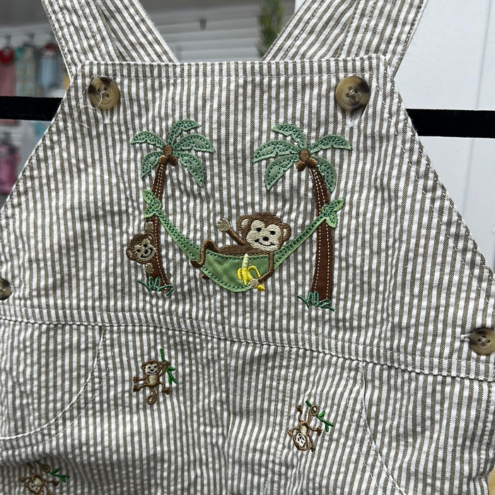 12 Months Monkey Shortalls