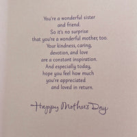 Mothers Day Card - For my Sister