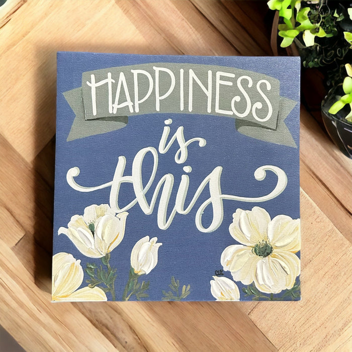 Happiness Canvas Home Decor