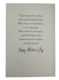 Mothers Day Card - Thank Heaven