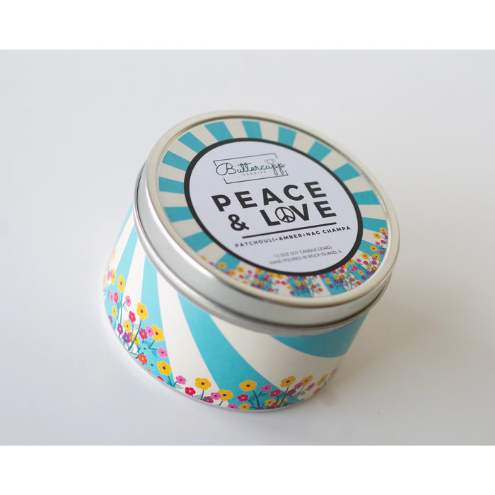 Peace & Love Soy Candles and Wax Melts