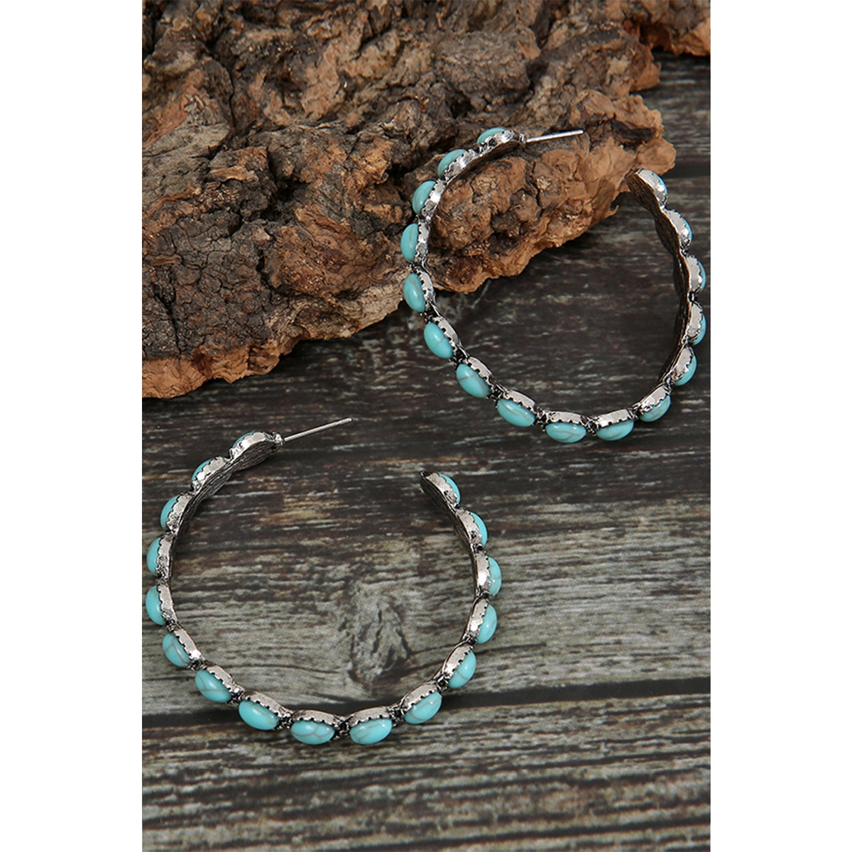 Turquoise Hoop Earrings