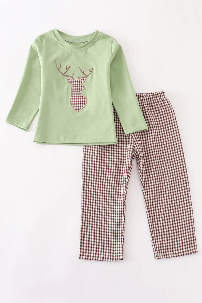 ANTLERS APPLIQUE BOY SET