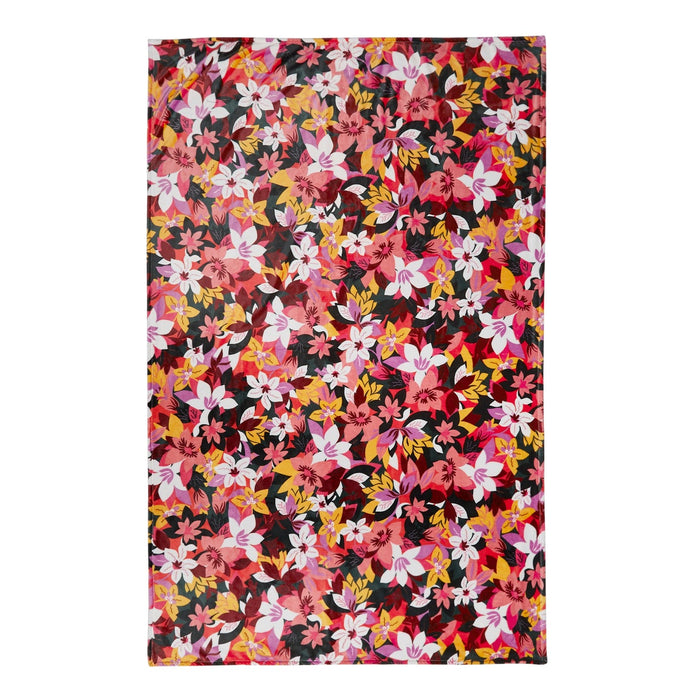 Vera Bradley Plush Throw Blanket “Rosa Floral”